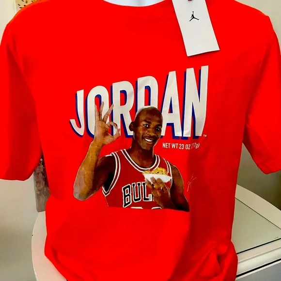 Nike Shirts Nike Air Jordan Mvp Wheaties Graphic Tshirt Orange Mens Nwt Poshmark
